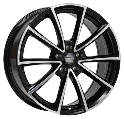 2DRV WH28 schwarz hochglanzpoliert 9x20 ET33 - LK5/112 ML66.6