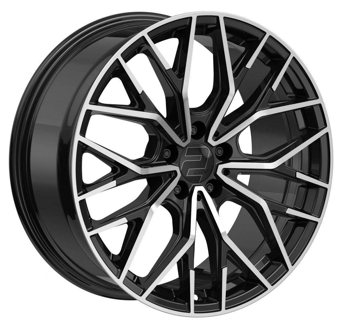 2DRV WH37 schwarz hochglanzpoliert 8.5x19 ET35 - LK5/120 ML72.6