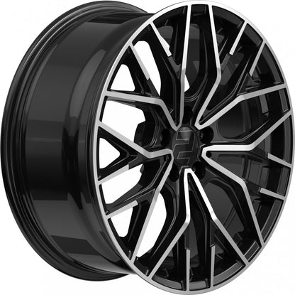 2DRV WH37 schwarz hochglanzpoliert 8.5x19 ET35 - LK5/120 ML72.6