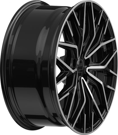 2DRV WH37 schwarz hochglanzpoliert 8.5x19 ET35 - LK5/120 ML72.6
