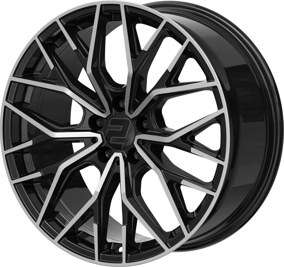2DRV WH37 schwarz hochglanzpoliert 8.5x19 ET35 - LK5/120 ML72.6