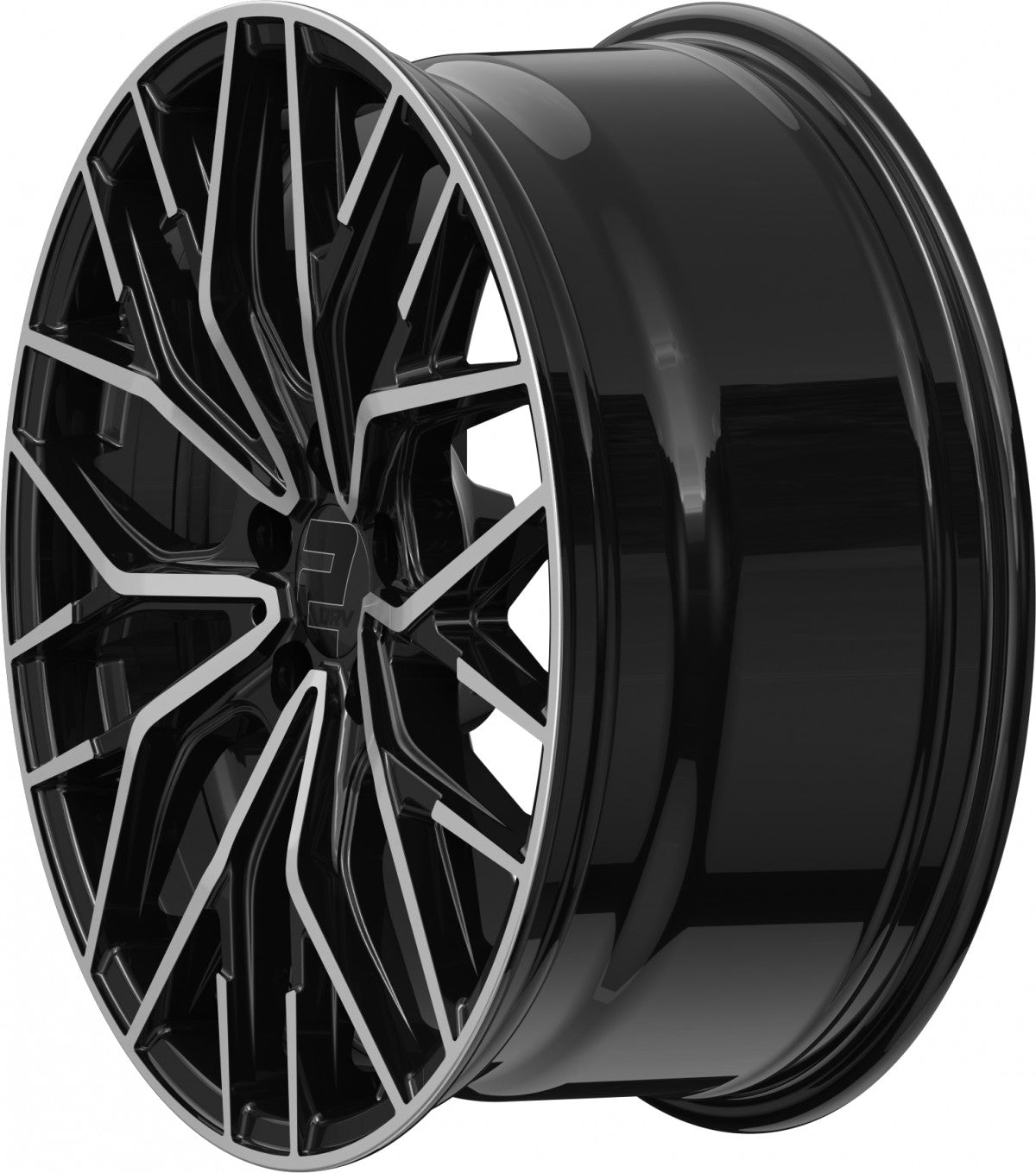 2DRV WH37 schwarz hochglanzpoliert 8.5x19 ET35 - LK5/120 ML72.6