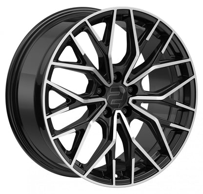 2DRV WH37 schwarz hochglanzpoliert 8.5x20 ET25 - LK5/112 ML66.6