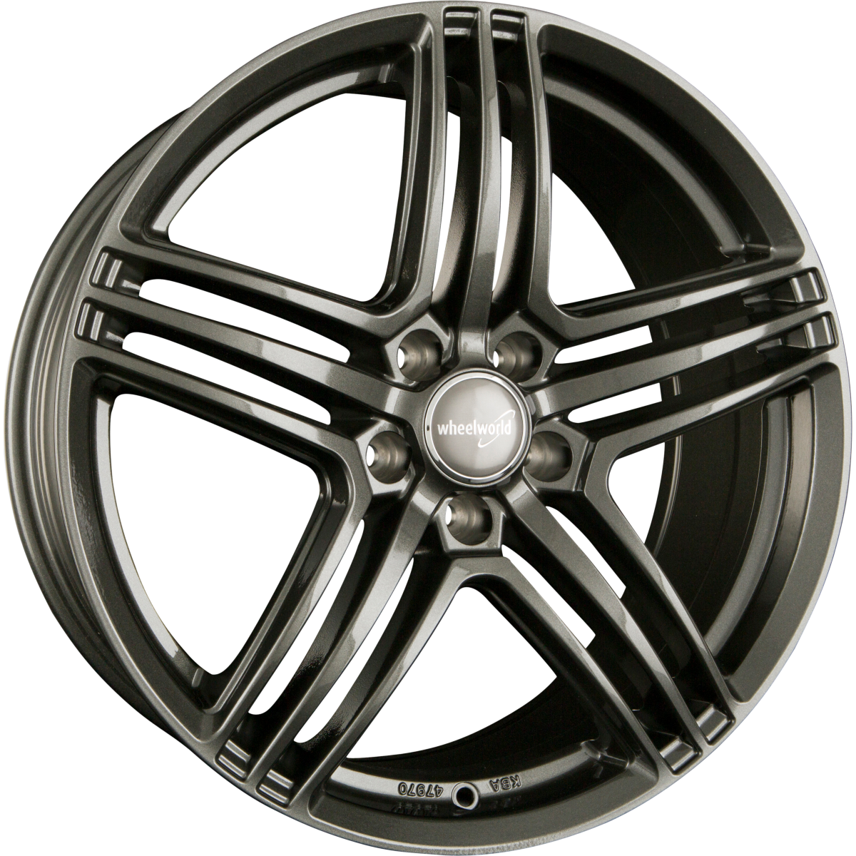 2DRV by WHEELWORLD WH12 Dark Gunmetal Glänzend (DGM+) Alufelge 9x20 Zoll ET45 LK 5x120 ML65.1 – Bild 2