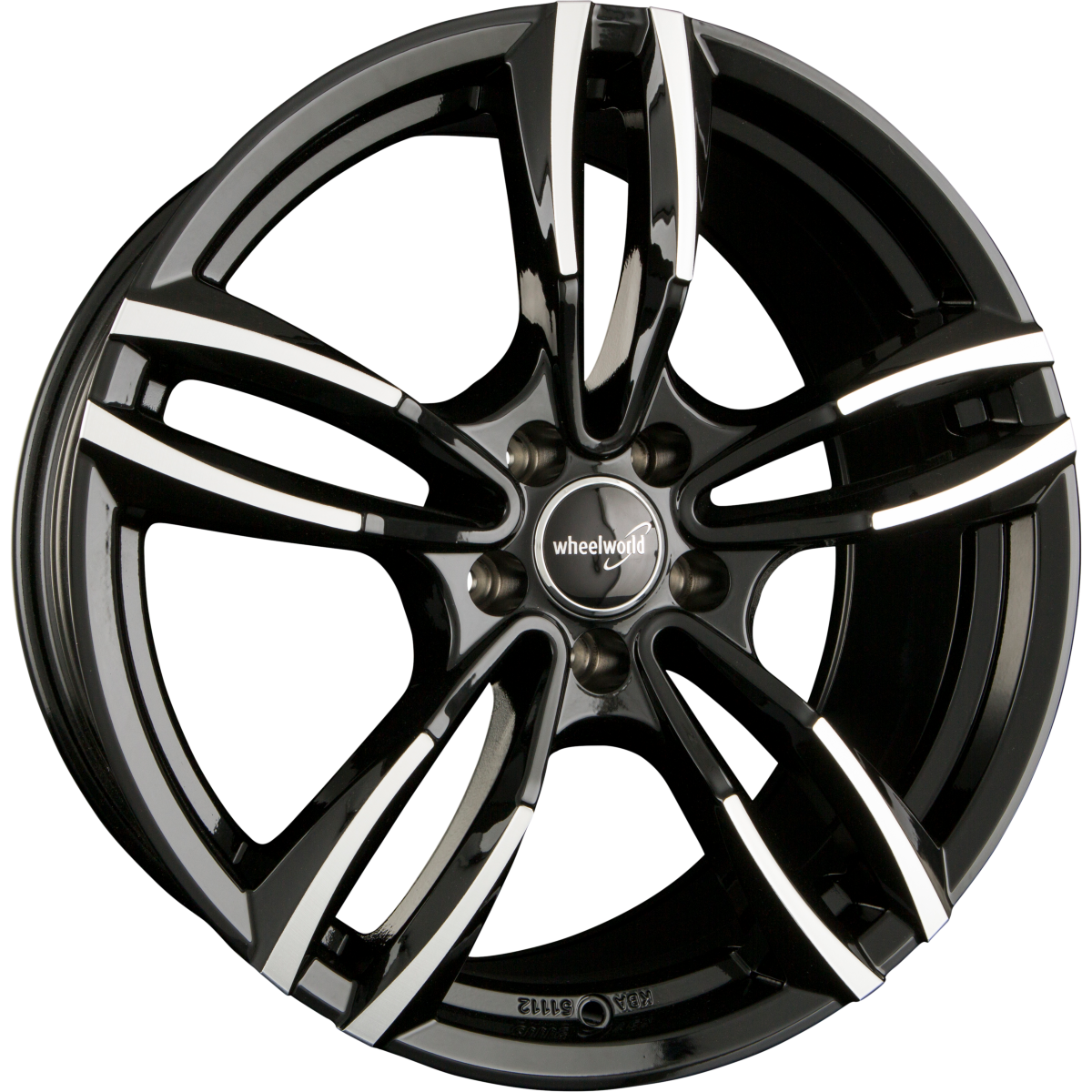 2DRV by WHEELWORLD WH29 Schwarz Hochglanzpoliert (SP+) Alufelge 7.5x17 Zoll ET54 LK 5x112 ML66.6 – Bild 2