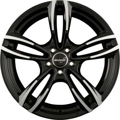 2DRV by WHEELWORLD WH29 Schwarz Hochglanzpoliert (SP+) Alufelge 8.5x18 Zoll ET45 LK 5x112 ML66.6