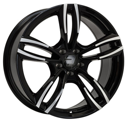 2DRV WH29 schwarz hochglanzpoliert 8.5x19 ET45 - LK5/112 ML66.6