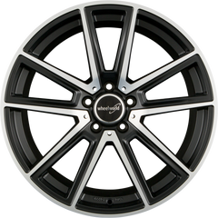 2DRV by WHEELWORLD WH30 Schwarz Matt Poliert (SP) Alufelge 8.5x19 Zoll ET45 LK 5x112 ML66.6