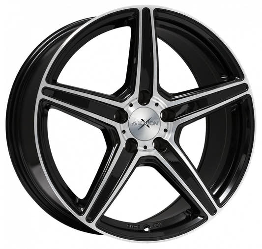 Axxion AX7 schwarz hochglanzpoliert 9x19 ET25 - LK5/120 ML72.6