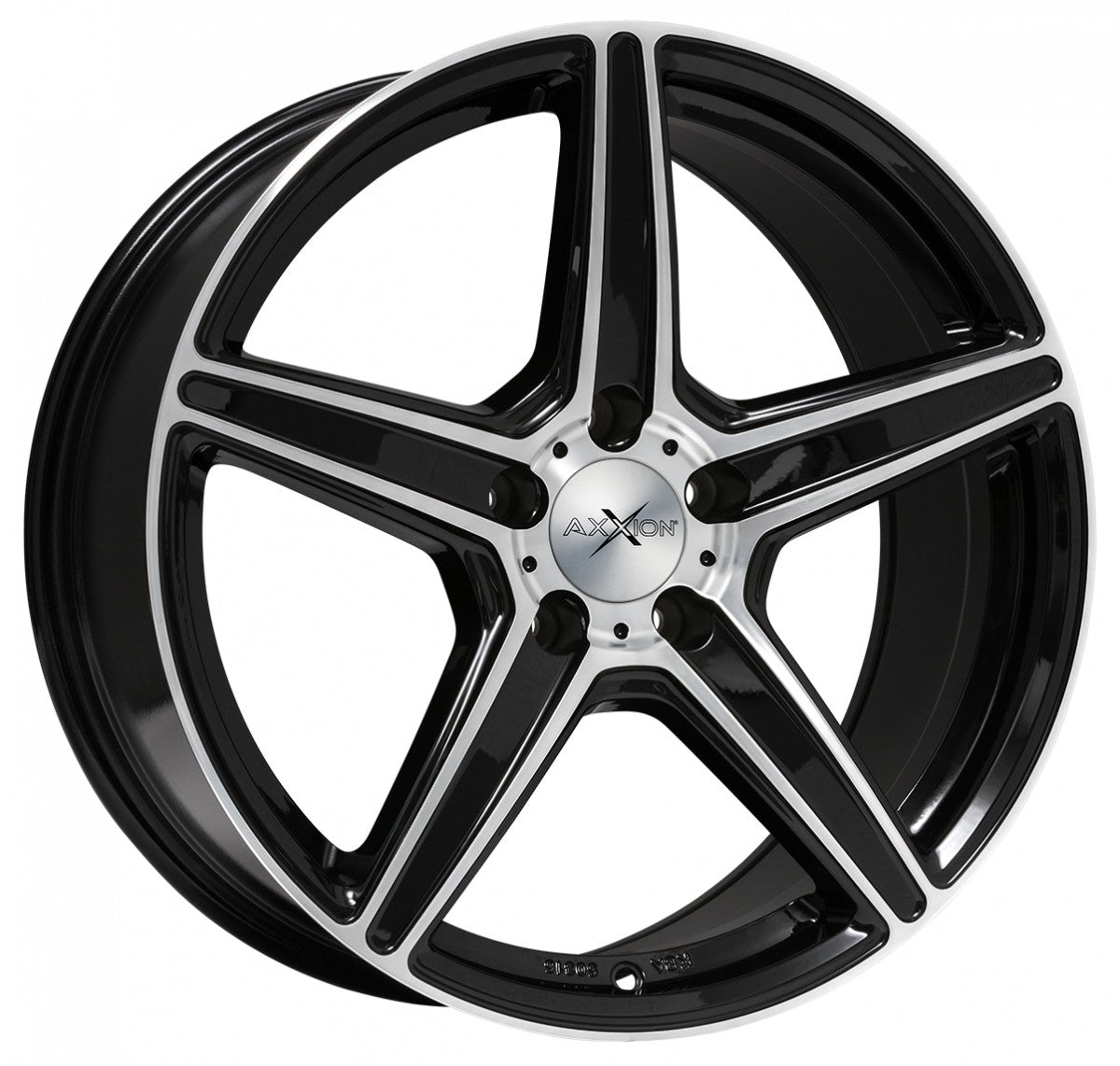 Axxion AX7 schwarz hochglanzpoliert Alufelge 9x21 Zoll ET22 LK 5x112 ML66.6