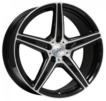 Axxion AX7 schwarz hochglanzpoliert Alufelge 9x21 Zoll ET22 LK 5x112 ML66.6