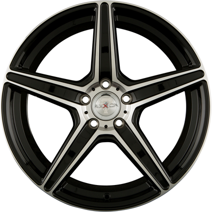 Axxion AX7 Schwarz Hochglanzpoliert (SP+) Alufelge 9x21 Zoll ET42 LK 5x112 ML66.6
