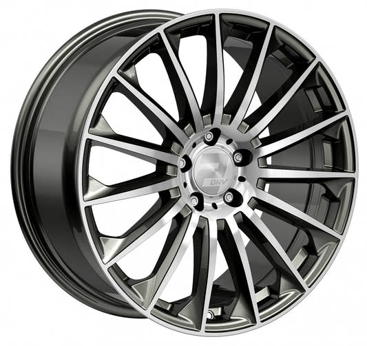 2DRV WH39 dark gunmetal hochglanzpoliert 8.5x19 ET35 - LK5/112 ML66.6