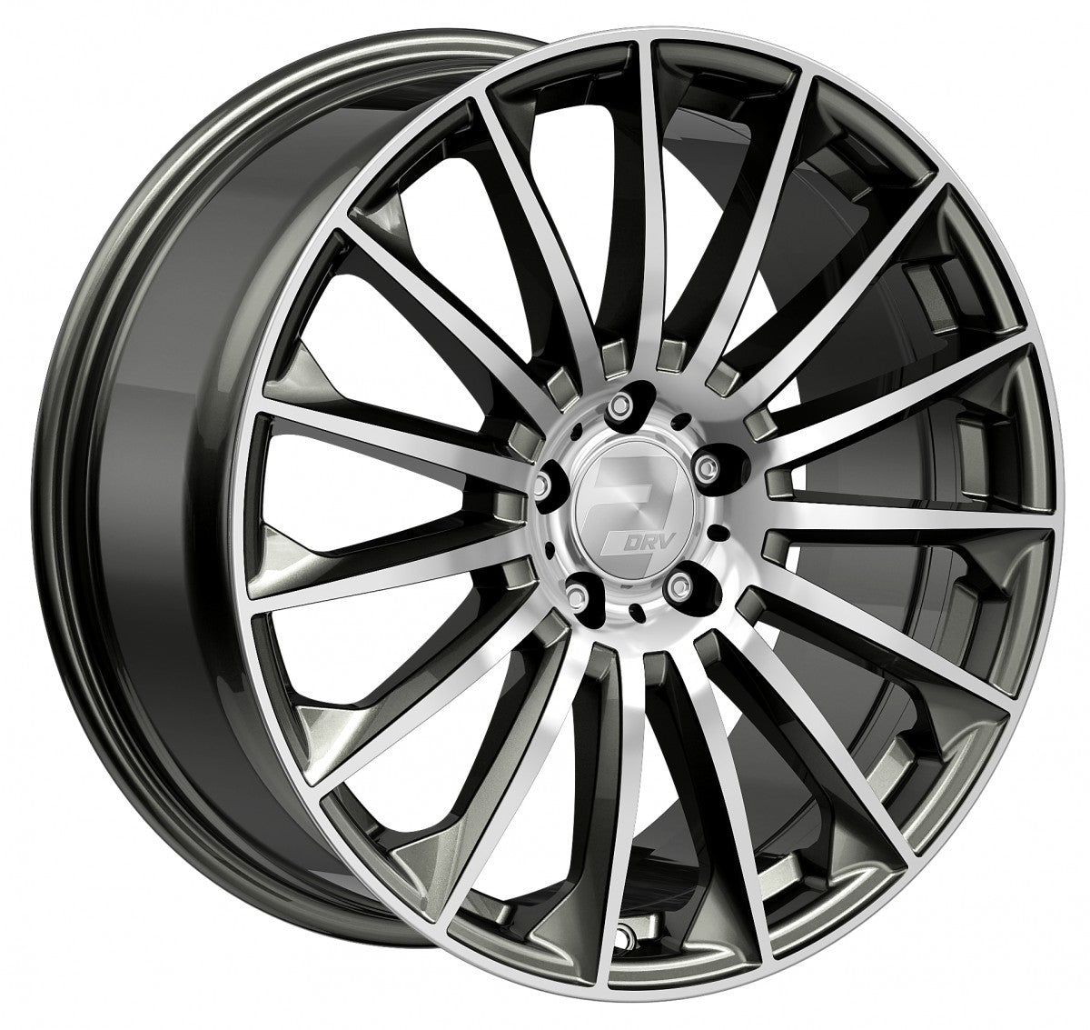 2DRV WH39 dark gunmetal hochglanzpoliert 8.5x19 ET45 - LK5/112 ML66.6