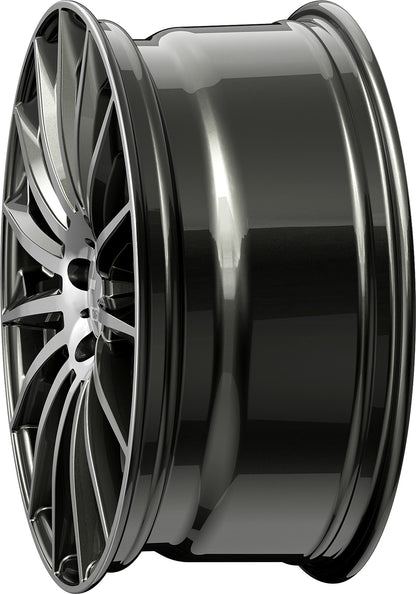 2DRV WH39 dark gunmetal hochglanzpoliert 8.5x19 ET45 - LK5/112 ML66.6