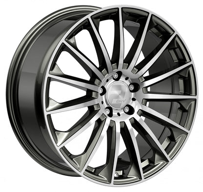 2DRV WH39 dark gunmetal hochglanzpoliert 9x20 ET35 - LK5/112 ML66.6