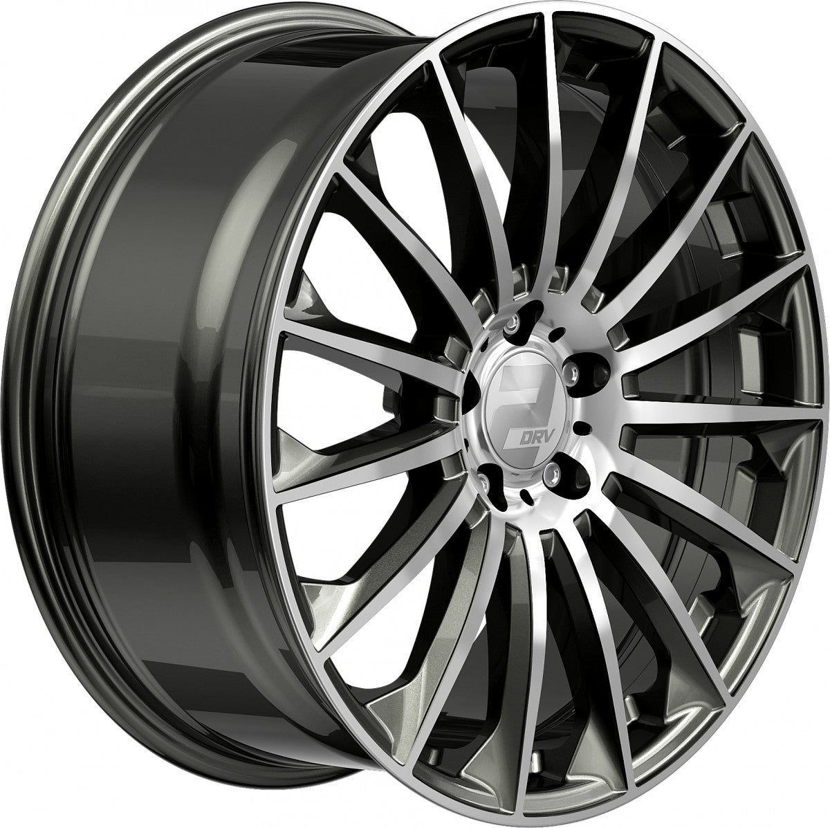 2DRV WH39 dark gunmetal hochglanzpoliert 9x20 ET35 - LK5/112 ML66.6