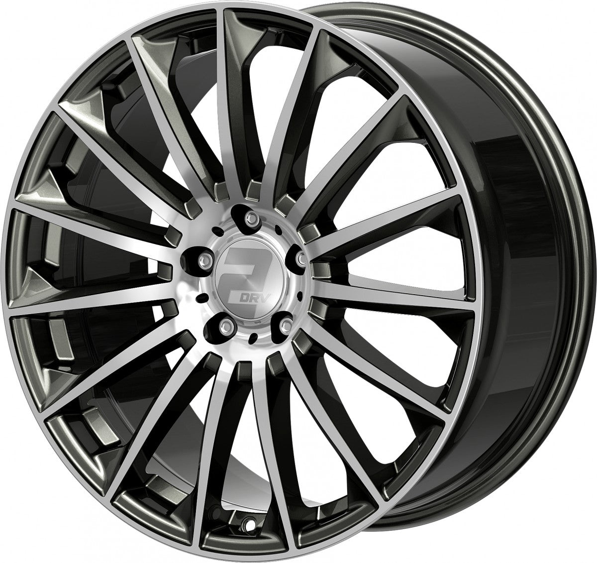 2DRV WH39 dark gunmetal hochglanzpoliert 9x20 ET42 - LK5/112 ML66.6