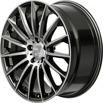 2DRV WH39 dark gunmetal hochglanzpoliert 9.5x22 ET30 - LK5/112 ML66.6