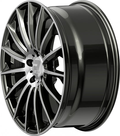 2DRV WH39 dark gunmetal hochglanzpoliert 9.5x22 ET30 - LK5/112 ML66.6