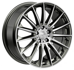 2DRV WH39 dark gunmetal hochglanzpoliert Alufelge 9.5x22 Zoll ET42 LK 5x112 ML66.6