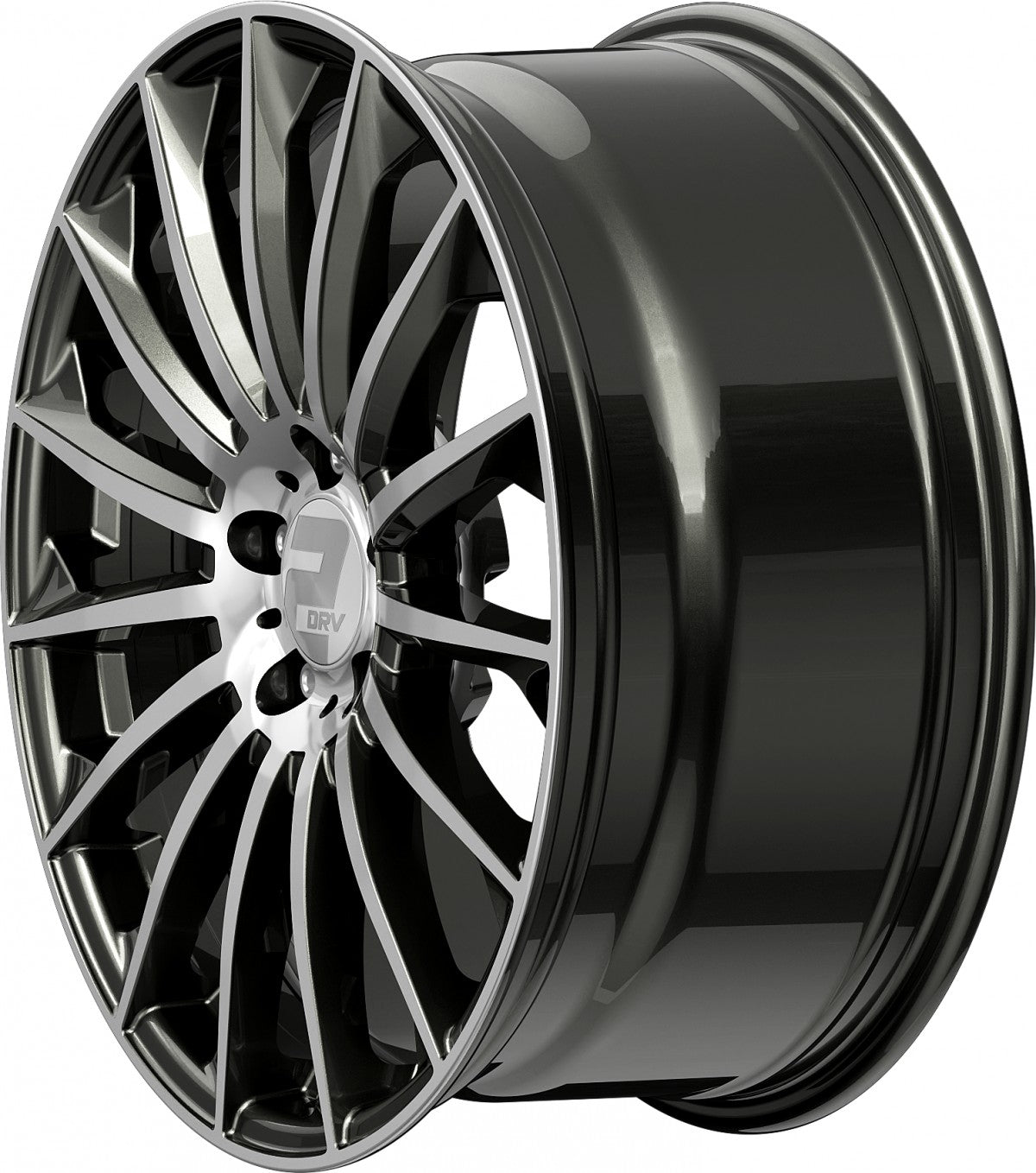 2DRV WH39 dark gunmetal hochglanzpoliert 10x22 ET38 - LK5/112 ML66.6