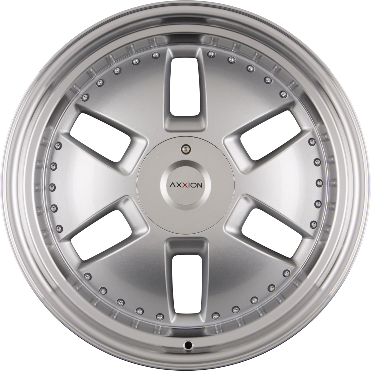 Axxion Y1 Race Silber mit poliertem Felgenbett (RS / ML+) 9x20 Zoll ET40 LK 5x112 ML66.6
