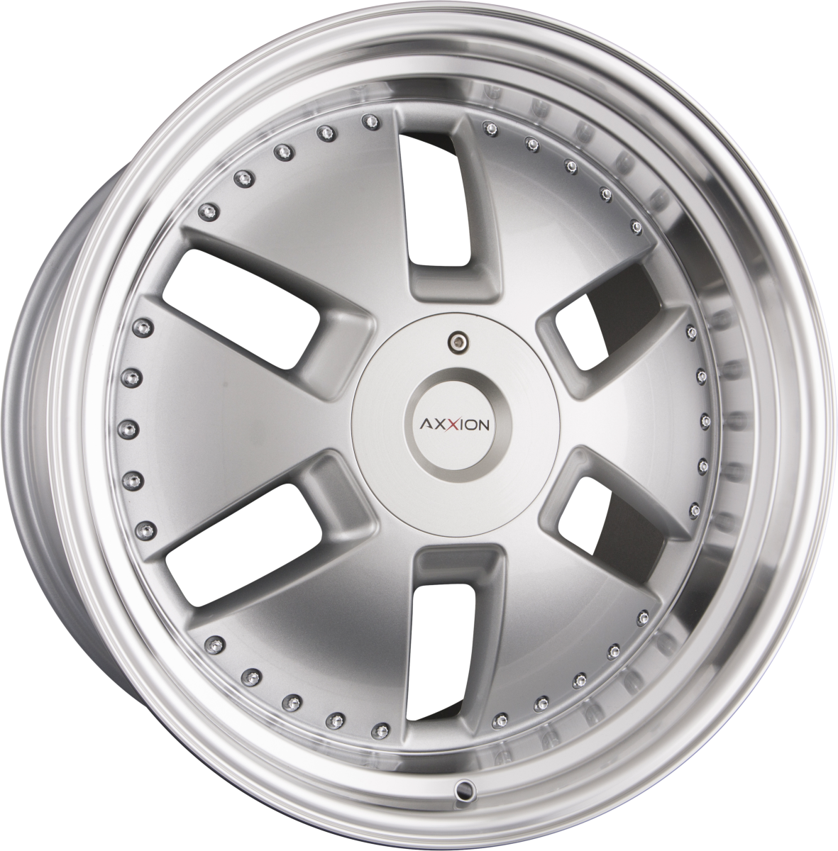Axxion Y1 Race Silber mit poliertem Felgenbett (RS / ML+) 9x20 Zoll ET40 LK 5x112 ML66.6 – Bild 2