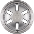 Axxion Y1 Race Silber mit poliertem Felgenbett (RS / ML+) 9x21 Zoll ET40 LK 5x112 ML66.6