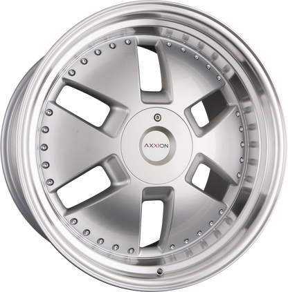 Axxion Y1 Race Silber mit poliertem Felgenbett (RS / ML+) 9x21 Zoll ET40 LK 5x112 ML66.6 – Bild 2