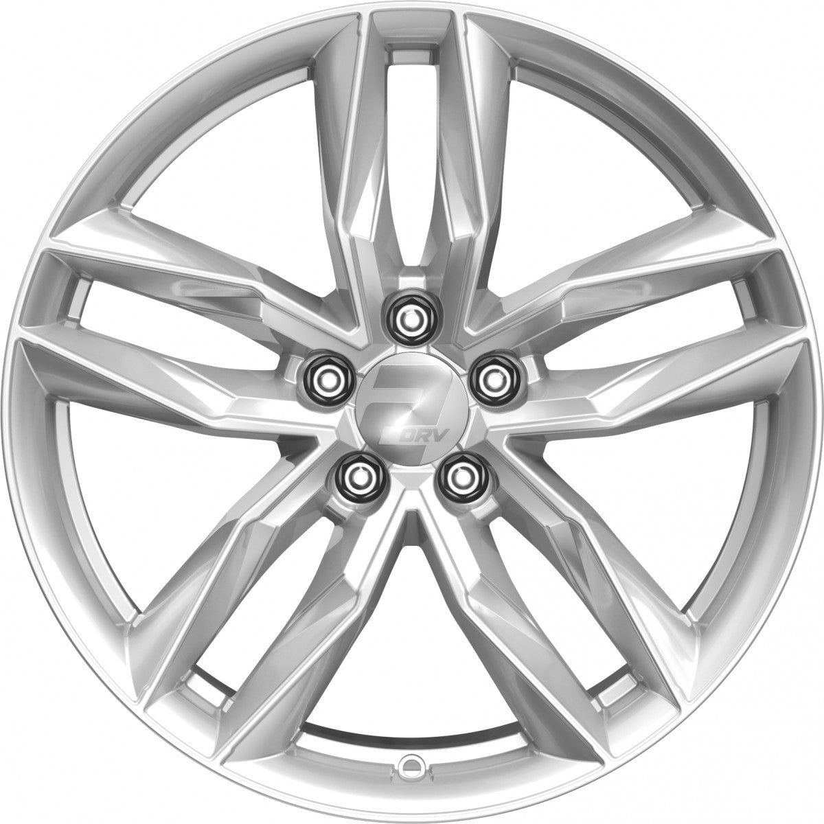 2DRV WH40 race silber lackiert 8x19 ET49 - LK5/112 ML57.1