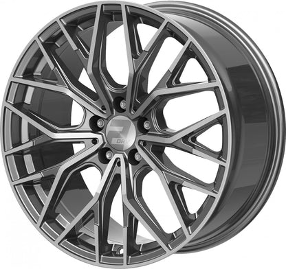 2DRV WH37 daytona grau hochglanzpoliert 8x18 ET40 - LK5/112 ML66.6
