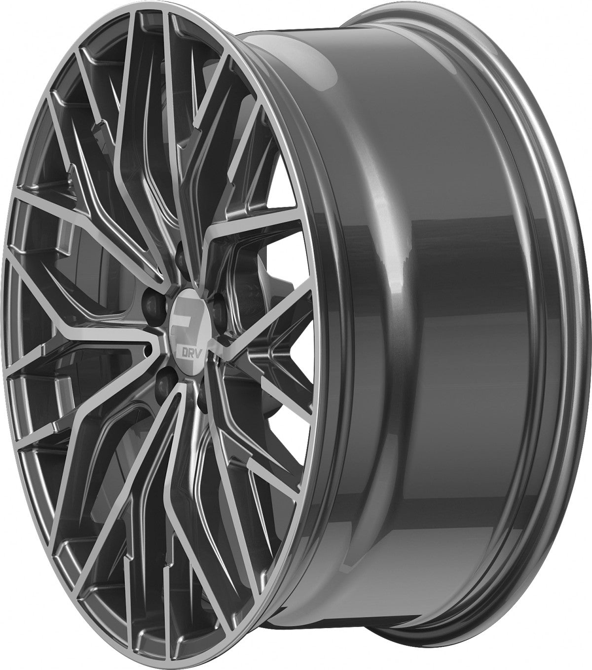 2DRV WH37 daytona grau hochglanzpoliert 8x18 ET40 - LK5/112 ML66.6