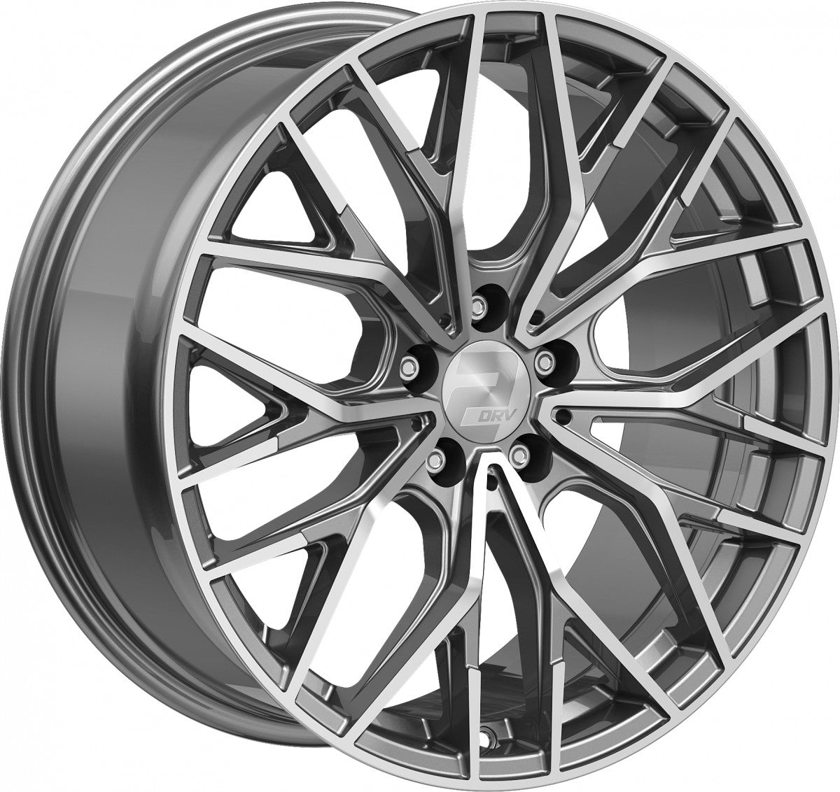 2DRV WH37 daytona grau hochglanzpoliert 8.5x19 ET26 - LK5/112 ML66.6