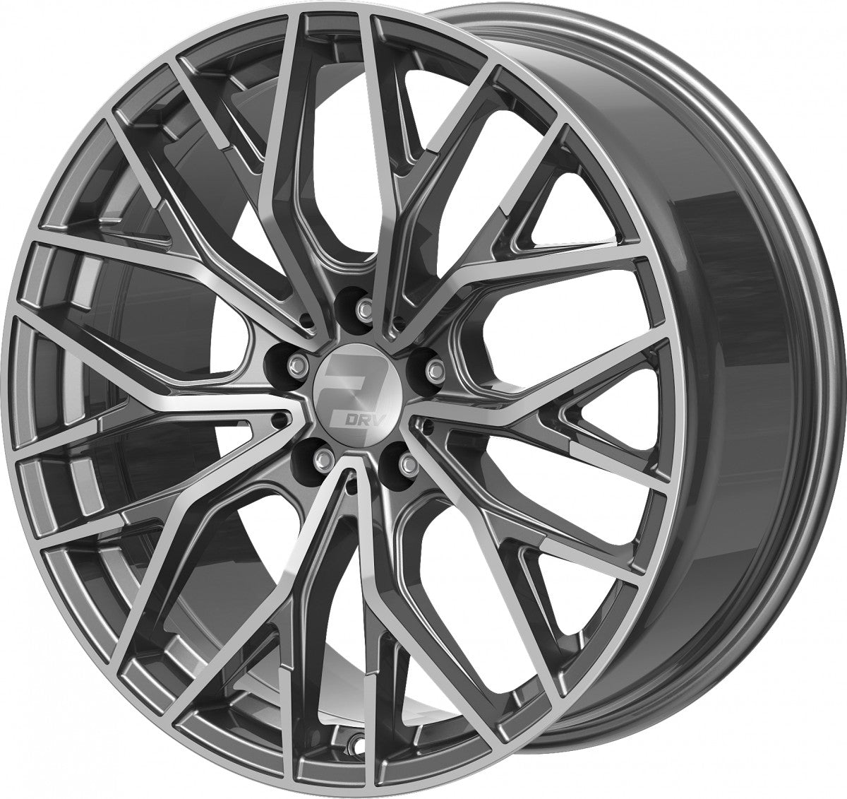 2DRV WH37 daytona grau hochglanzpoliert 8.5x19 ET26 - LK5/112 ML66.6