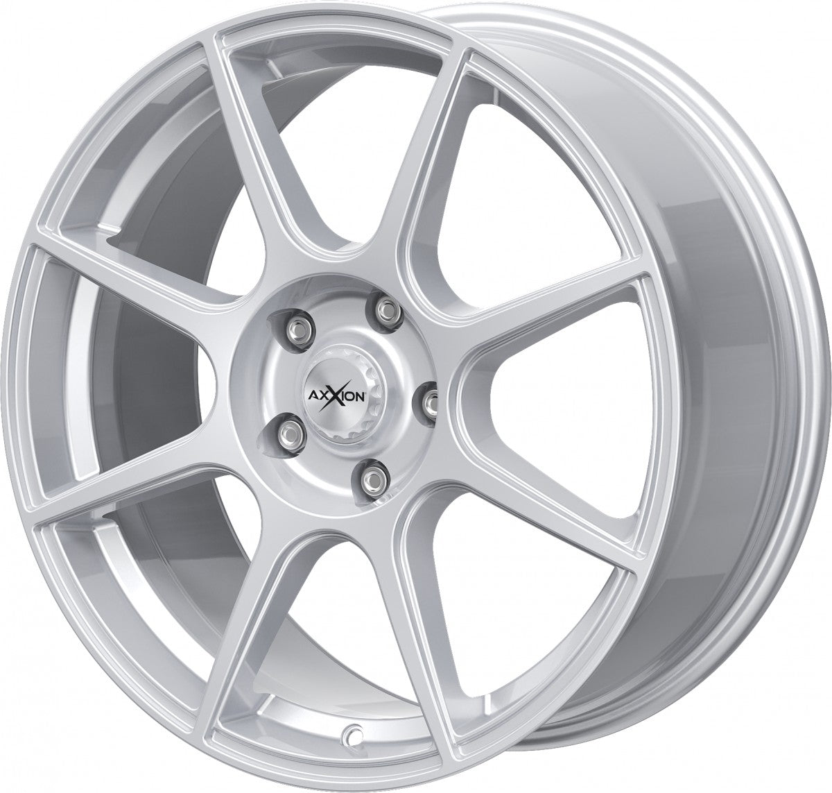 Axxion X2 race silber lackiert Alufelge 7.5x18 Zoll ET40 LK 5x114.3 ML72.6 – Bild 8