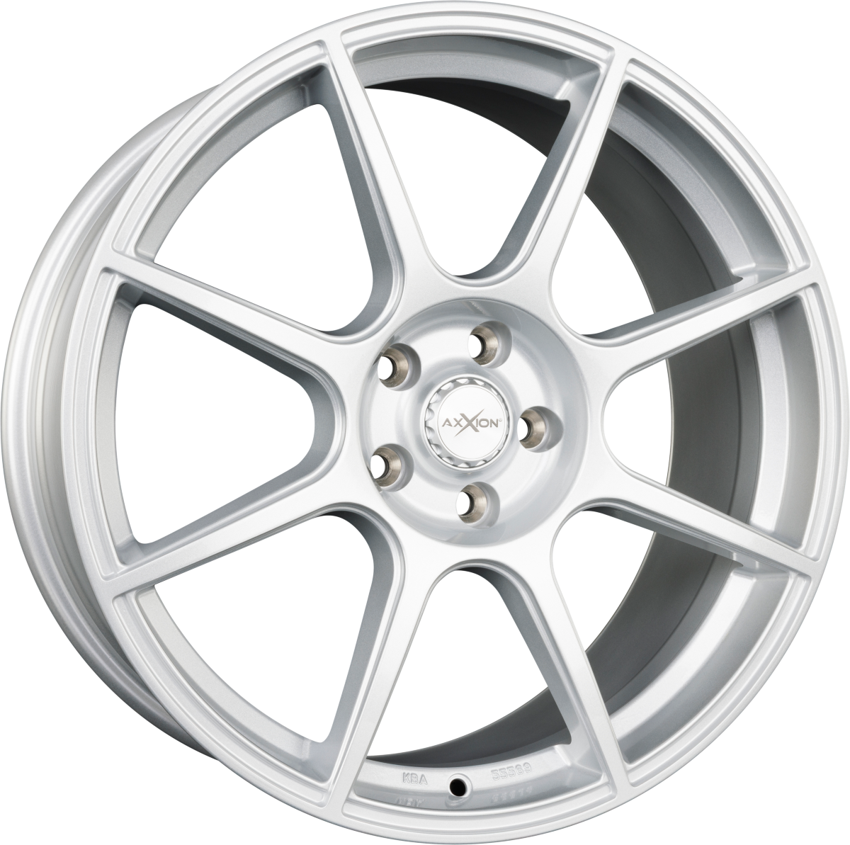 Axxion X2 Race Silber Lackiert (RS) Alufelge 8x19 Zoll ET40 LK 5x114.3 ML72.6 – Bild 2