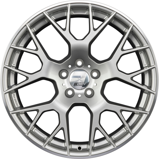 2DRV by WHEELWORLD WH47 Daytona Grau Lackiert Hornpoliert (DG+ML+) Alufelge 8x18 Zoll ET40 LK 5x112 ML66.6