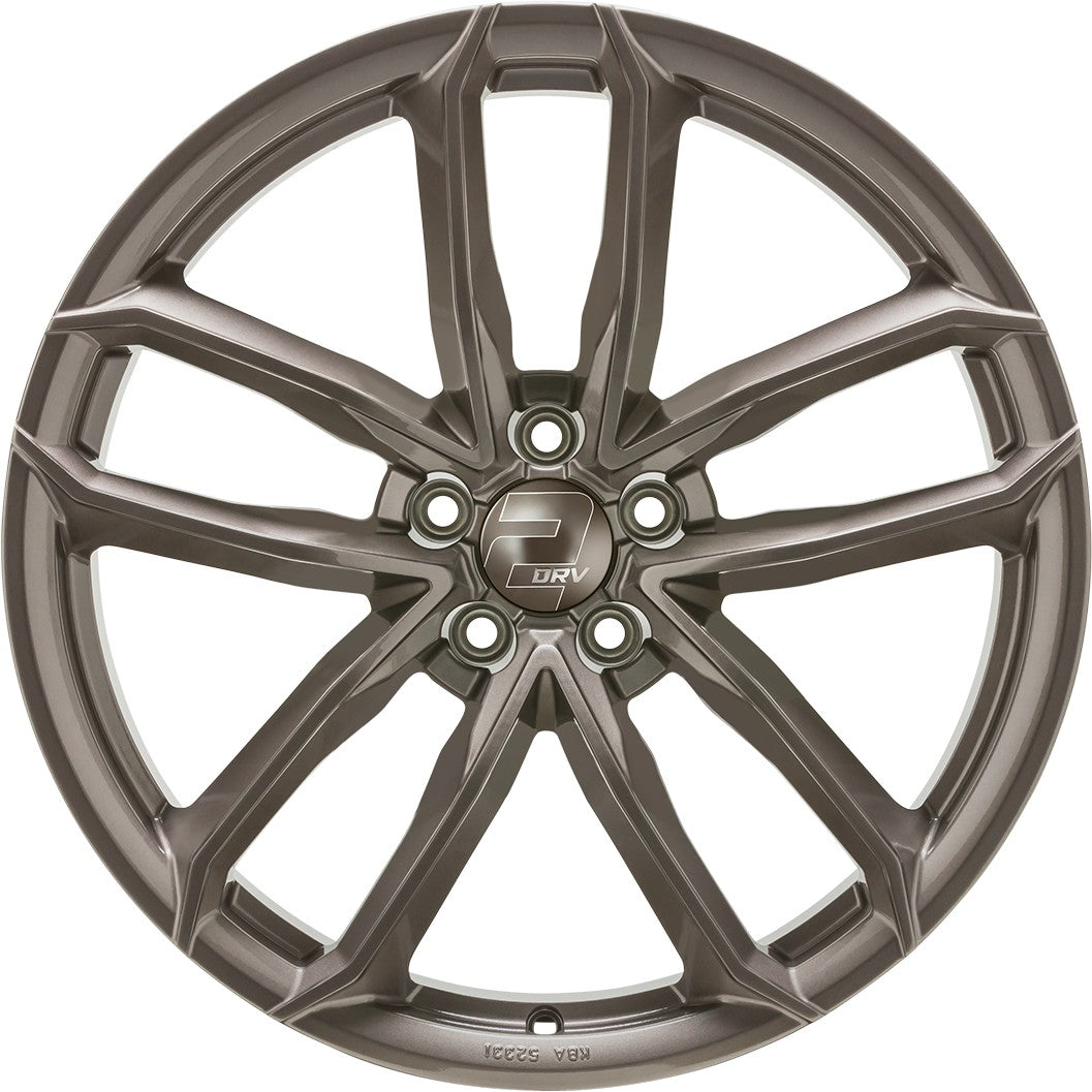 2DRV WH33 platin grau lackiert 9x20 ET30 - LK5/112 ML66.6