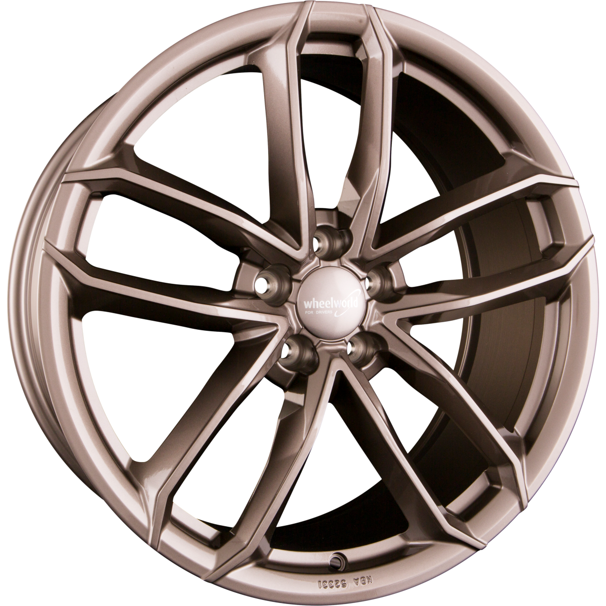 2DRV by WHEELWORLD WH33 Platin Grau Glänzend (PG+) Alufelge 9x20 Zoll ET40 LK 5x112 ML66.6 – Bild 2