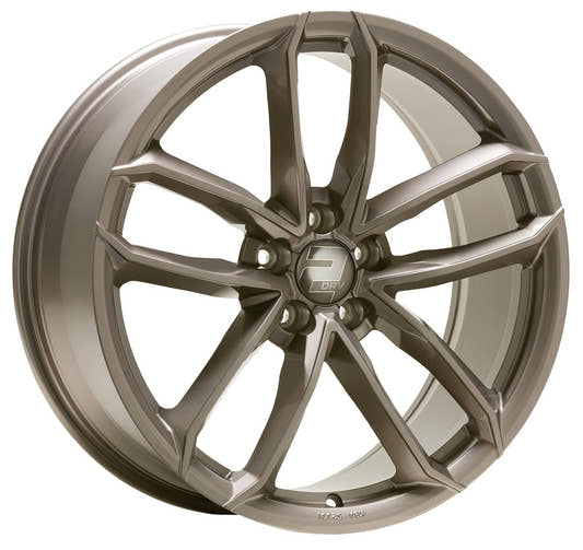 2DRV WH33 platin grau lackiert 9x21 ET22 - LK5/112 ML66.6