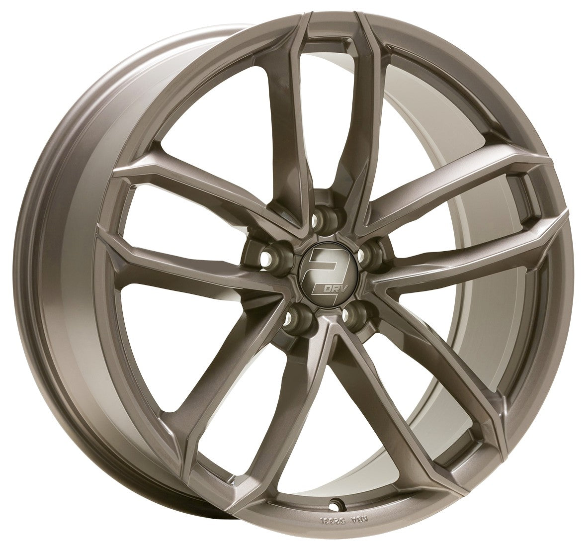 2DRV WH33 platin grau lackiert 9x21 ET22 - LK5/112 ML66.6