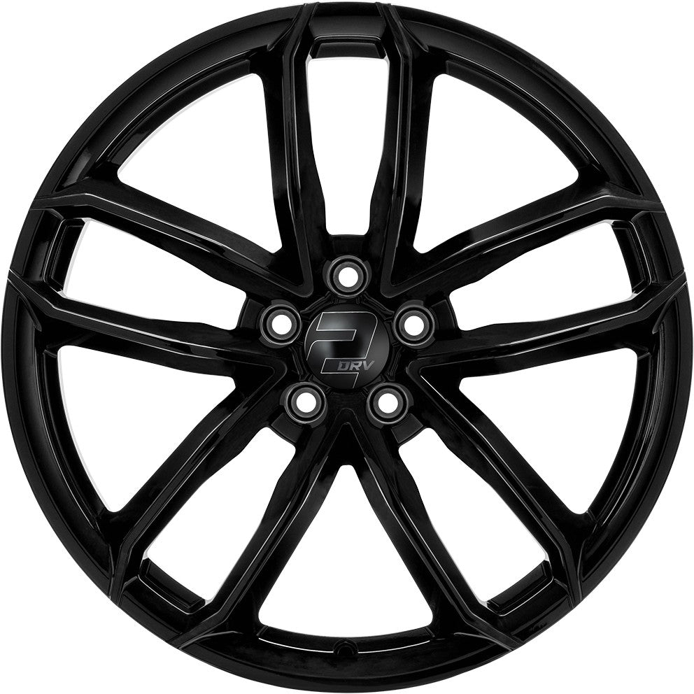 2DRV WH33 schwarz glänzend lackiert 8.5x19 ET35 - LK5/112 ML66.6