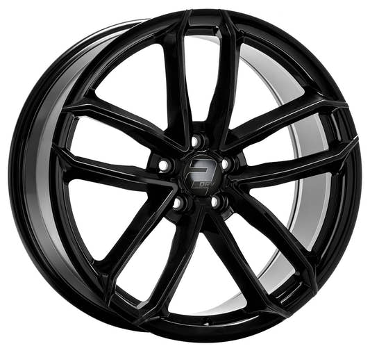 2DRV WH33 schwarz glänzend lackiert 9x20 ET22 - LK5/112 ML66.6