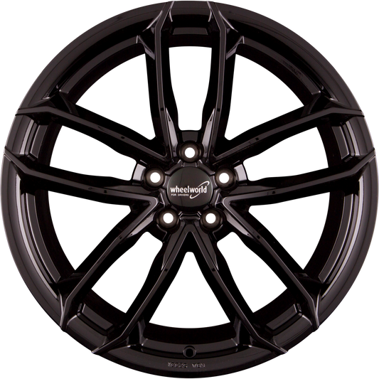 2DRV by WHEELWORLD WH33 Schwarz Glänzend Lackiert (SW+) Alufelge 9x21 Zoll ET22 LK 5x112 ML66.6