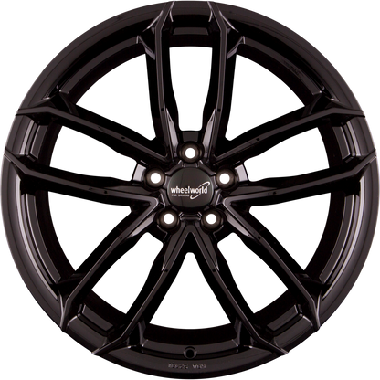 2DRV by WHEELWORLD WH33 Schwarz Glänzend Lackiert (SW+) Alufelge 9x21 Zoll ET22 LK 5x112 ML66.6