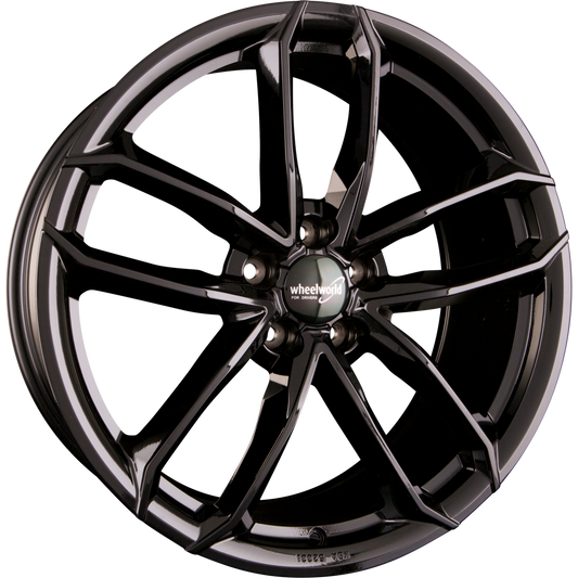 2DRV by WHEELWORLD WH33 Schwarz Glänzend Lackiert (SW+) Alufelge 9x21 Zoll ET22 LK 5x112 ML66.6 – Bild 2