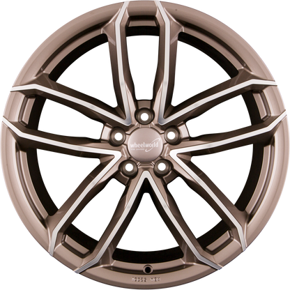 2DRV WH33 platin grau hochglanzpoliert Alufelge 8x18 Zoll ET45 LK 5x112 ML66.6 – Bild 3