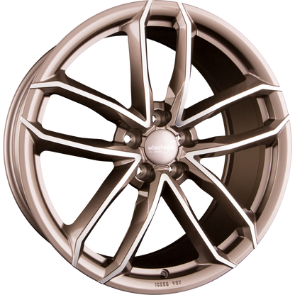 2DRV WH33 platin grau hochglanzpoliert Alufelge 8x18 Zoll ET45 LK 5x112 ML66.6 – Bild 4