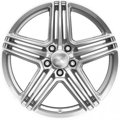 2DRV WH12 race silber lackiert 7.5x17 ET45 - LK5/114.3 ML72.6